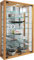 VCM Glasvitrine hängend | Vitrine Glas mit ESG-Sicherheitsglas | Maße ca. H. 91 x B. 59 x T. 18 cm| Hängevitrine Glas | Modern und platzsparend | Vitrine Glas - Vitrosa Mini Spiegel