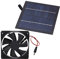 20W Solarventilator Monokristalline Solarzellen Mini-Abluftventilator IP65 Wasserdichter Tragbarer Ventilator Haushalts-Solarventilator für Küchen Gewächshäuser Haustierhäuser