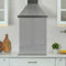 Premium 60 cm x 75 cm Grey Glass 6mm Kitchen Splashback Heat Resistant Toughened Polished Edges - Back Splash Back Coloured Hob Painted Tempered Splashback