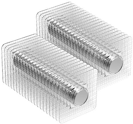 Magnetpro 40 Stück PVC-beschichtete Magnete, wasserfest und rostfrei, starke Neodym-Magnete für Heimwerker