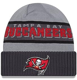 New Era Tampa Bay Buccaneers NFL 2023 Sideline Tech Knit CW Gray Beanie - One-Size