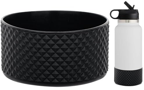 WK IEASON Protective Silicone Base Boot 12oz-24oz for Hydro Flask Wide Mouth/Standard Mouth, Anti-Slip Silicone Cover Bumper Compatible with Stanley Tumbler 40oz 30oz 20oz-2.83inch Bottom Diameter