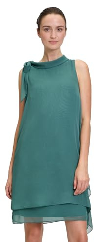 Vera Mont Damen Cocktailkleid ohne Arm Dark Emerald,38
