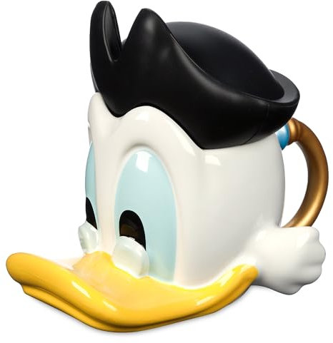 Disney Store Offizielle Scrooge McDuck-Tasse, Motiv: Fluch der Karibik, Einweihungsgeschenk für Männer, Frauen und Kinder