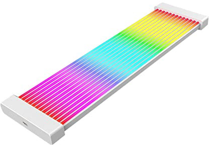 PC ARGB Strip - PC Kabel Verlängerungskabel für PC ARGB Strip | 24p/3x8 Pin ATX RGB Kabel mit Diffuse Neon LED Streifen, Motherboard Zubehör