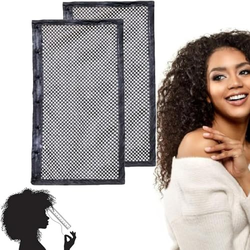 Length N Lock Hair Stretcher, Length and Lock Hair Stretcher, Curly Hair Net Stretcher Mesh Wrap to Prevent Shrinkage, Length-n-Lock Curly Hair Net, Length n Lock Mesh Wrap (2pcs, 12in)