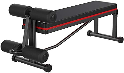 Xiaoxu Hantelbank Heimfitnessbänke Hantelbank Gymnastikbank, Hantelbank Heimfitnessstuhl Sit-up-Board Bauchtrainer Multifunktions-Hantelbank, Tragfähigkeit 200 kg