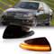 POPMOTORZ LED Spiegelblinker Schwarz mit Canbus Fehlerfrei 2835 SMD für ML Class W164 ML300 ML500 ML550 ML320 C-Class W204 Viano W639 Vito Bus W639, 2 Stücke