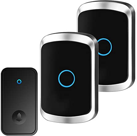 Self Powered Waterproof Wireless Doorbell Smart Home without Battery Doorbell with Ringtone 150M Remote Receiver Bell (Color : Bundle C) (Bundle C)