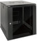 Tecmojo 12U Wall Mount Server Cabinet IT Network Rack Enclosure Lockable Door and Side Panels Black, 450mm Depth, Standard Glass Door, for 19 IT Equipment, A/V Devices, Flat Package
