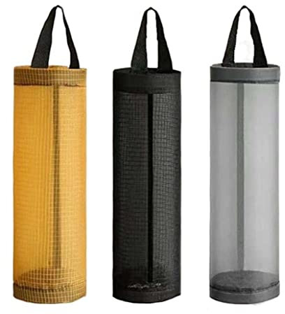 SMELEYOU Porta sacchetti di plastica per sacchetti della spazzatura Dispenser per sacchetti di immondizia da appendere organizer per cucina domestica 3 pezzi strumenti da cucina domestica