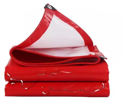 Lona impermeable resistente de 6 x 12 m con ojales, cubierta protectora multiusos para vehículo, piscina, barco, tienda de campaña y sitio de construcción, a prueba de rasgaduras y desgarros