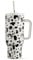 Meoky 1182ml/40oz Thermobecher mit Strohhalm und Griff, Doppelwandiger Edelstahl Vakuum Kaffeebecher to Go, 100% auslaufsicher, für Kalte und Heißer Getränke (Kuh)