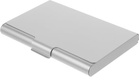 AUTSUPPL Business Card Organizer Aluminium Kartenhalter Portable Visitenkarten Box Robust Leicht Büro Aufbewahrung Stabile Multi-funktion Für Geschäft Alltag