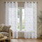Deconovo Voile Vorhang Transparent Gardinen mit Ösen Wohnzimmer Gardinenschals Dekoschal Lichtdurchlässig Vorhänge Schlafzimmer, 183x140 cm, Grau, 2er Set