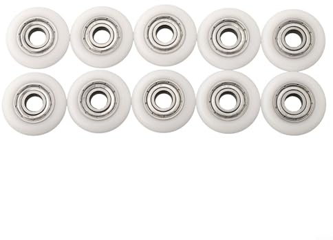 Ersatzrollen für Duschkabinentü, Rollen für Schiebetüren, 10 Stück Duschtürrollen Ersatzteile Duschkabinen Duschtür – Stumm Duschräder und Rollen für Glasschiebetüren – 23 mm, für Duschen und Kabinen