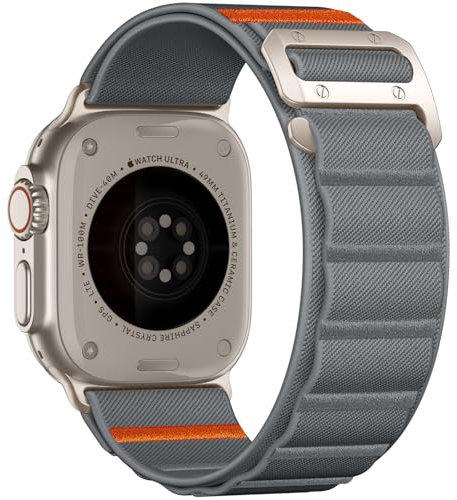 Bandletic Compatible con Correa Apple Watch Ultra 2/Ultra 3, Nailon Suave Deporte Transpirable Bandas Con Gancho G para Apple Watch Ultra 49mm, Series 10 46mm, 9/8/7 45mm, SE 6/5/4 44mm, 3/2/1 42mm