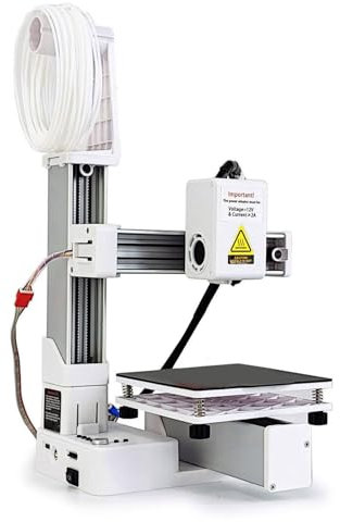 40 Mm S FDM 3D -Drucker, 3D -Drucker für Anfänger, 4x4x4in -Druckgröße, Frequenzdivision Multiplexing 3D -Druckmaschine für Home Office School (Black) (White)