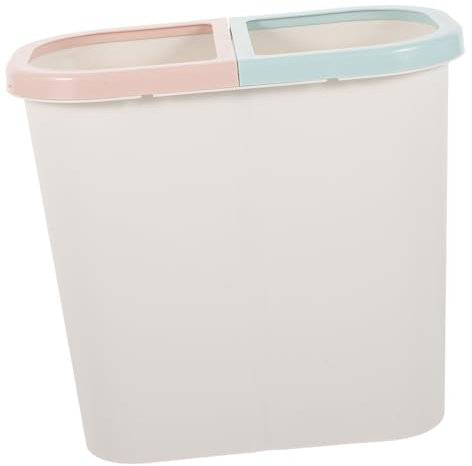 GALPADA Garbage Bin Two Compartments Mini Recycling Bin Dry Wet Waste Separator
