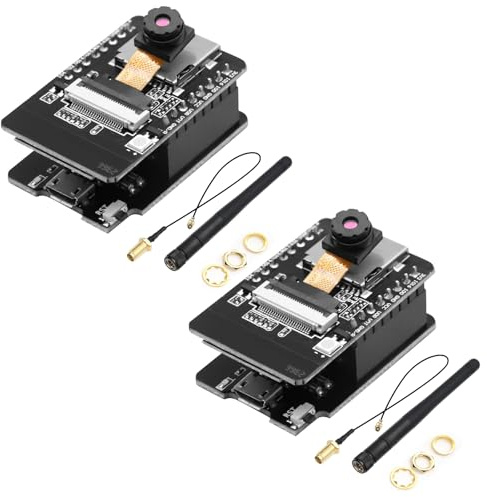 RUIZHI ESP32 CAM Modul, ESP32-CAM 8 MB, ESP32 CAM WiFi/Bluetooth Entwicklungsplatine mit Kamera 2640 + 2,4 G Antennen IPEX und TF Karten Steckplatz Modul mit Micro USB kompatibel mit Arduino(2 Pcs)