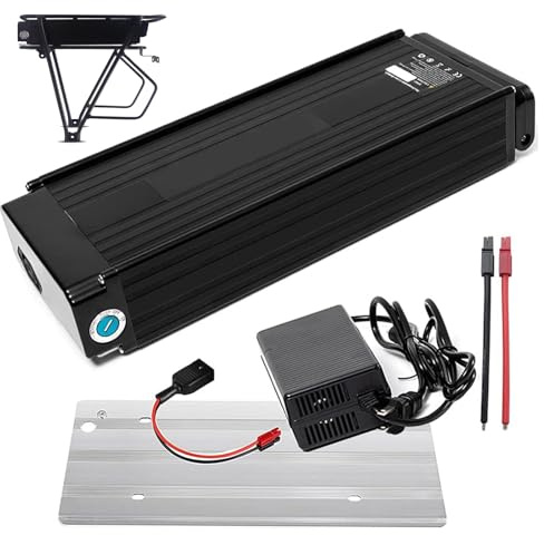 Electric Bicycle Lithium Battery with Charger and Rear Rack for Mountain Bike Motor Kits