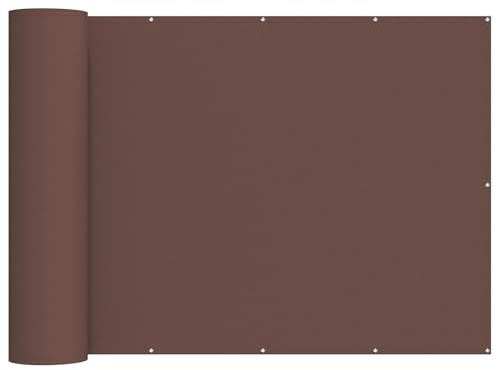 vidaXL Balkon Sichtschutz 180 x 700 cm Stoff mit PU-Beschichtung Braun