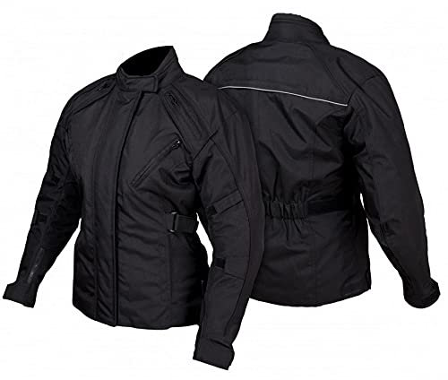 L&J DAMEN MOTORRADJACKE JACKE TEXTIL MOTORRAD BIKE ROCKER ATMUNGSAKTIV WINDDICHT WASSERDICHT