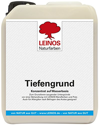 LEINOS 620 Tiefengrund 2,5 L | für stark oder unterschiedlich saugende Wandflächen | Sehr hoch dampfdurchlässig | Farbton nach der Trocknung: nahezu farblos