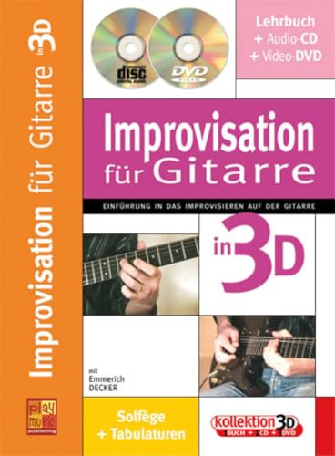 Improvisation für Gitarre in 3D (1 Buch + 1 CD + 1 DVD)