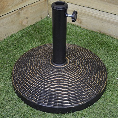 10kg Rattan Effect Parasol Base