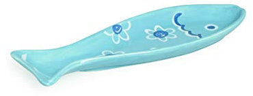 Excelsa Ocean Assiette portée Stickers muraux, céramique, bleu
