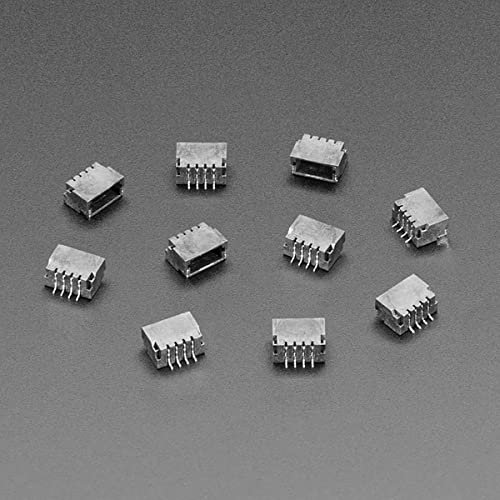 Adafruit 4208 JST SH 4-pin Right Angle Connector (10-Pack) - Qwiic Compatible