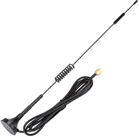 Kafuty SMA Antenna Maschio 10dBi ad Alto Guadagno 433 MHz 31 cm Magnetica a Ventosa, per Modulo Wireless
