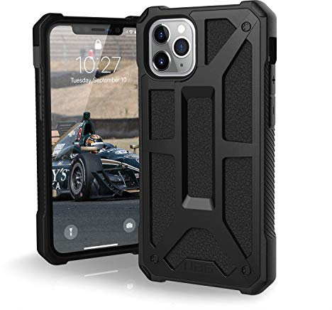 URBAN ARMOR GEAR UAG Designed for iPhone 11 Pro [5.8-inch screen] Monarch Feather-Light Rugged [Black] Military Drop Tested iPhone Case