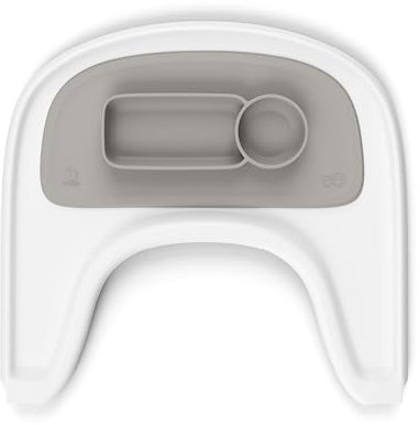 ezpz by Stokke Tovaglietta, Grigio chiaro - Si adatta perfettamente al Vassoio Stokke per Tripp Trapp - Lavabile in lavastoviglie e Adatta al microonde - 100% Silicone