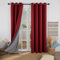 Deconovo Energy Saving 100% Blackout Curtains Eyelet Thermal Insulated Bedroom Pair Curtains Window Treatments for Kids with Coating Back Layer 52 x 72 Inch Red 1 Pair