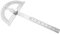 Outbit Winkelmesser, Winkelsucher, Lineal, zweiarmig, Edelstahl, Winkelmesser, Holzbearbeitungslineal, Winkelmesswerkzeug, 15 cm Lineal, geeignet für Heimwerker, Studenten usw.(80 x 120 mm)