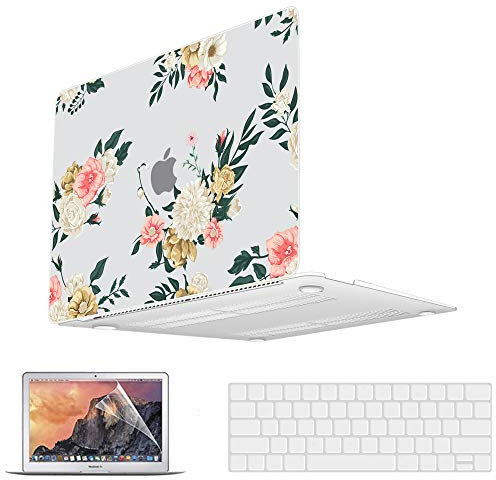 13 Zoll Hülle M1 A2338 A2251 A2289 A2159 A1989 A1708 A1706 veröffentlicht 2021 2020 bis 2016, Frosted Plastic Hard Shell Case & Keyboard Cover Displayschutzfolie kompatibel mit MacBook Pro 13.3