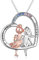 VONALA Schwestern Halskette Sterlingsilber Infinity Love Herz Anhänger kette Schmuck Geschenk für Schwestern/Tochter/Freundin (Ich liebe dich für immer)