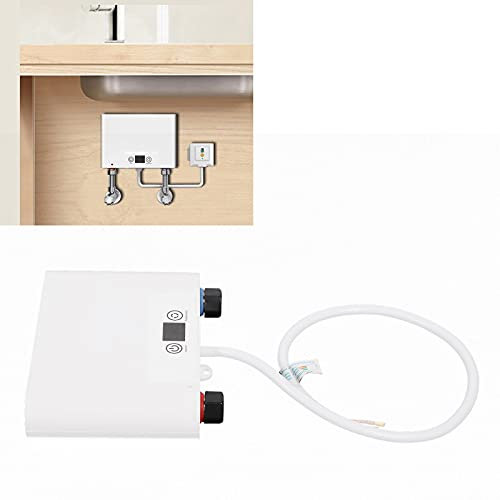 GOTOTOP 5500 W Riscaldatore Elettrico Istantaneo,Scaldabagno Senza Serbatoio con Display LCD,Riscaldamento Efficiente della Doccia Universale 220V