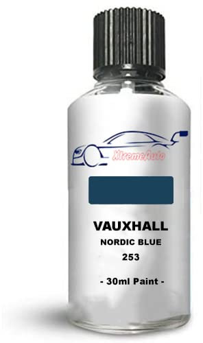 Xtremeauto Touch Up Paint For Vauxhall/Opel Omega Nordic Blue 253 Direct Appliance Chip Scuff Mark Brush In Lid