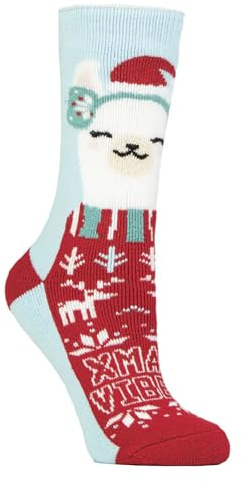 HEAT HOLDERS Damen Lustig Bunt Weihnachtssocken Neuheit Winter Leichte Thermo Geschenk Socken