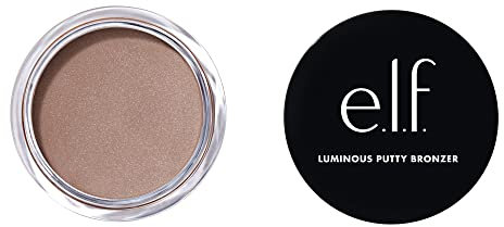 e.l.f. Luminous Putty Bronzer, Leichter Putty-to-Powder Bronzer Für Ein Strahlendes, Leuchtendes Finish, Hochpigmentiert, Vegan & Tierversuchsfrei, Vacay Mood, 10 g