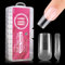 AIMEILI False Nail Tips, 432PCS Clear Matte Coffin Full Cover Nail Tips for Soak Off Nail Extension, Acrylic False Press on Nails with Box for Nail Art Salon and Home DIY, 10 Sizes 003
