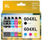ANKINK Kompatibel Tintenpatrone Druckerpatronen als Ersatz für Epson 604XL für Patrone 604 XL für XP-2200 XP-2205 XP-3200 XP-3205 XP-4200 XP-4205 WF-2910DWF WF-2930DWF WF-2935DWF Schwarz Farbe 5 Pack