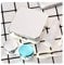 OWLKAY Lens Storage Cases， Contact Lens Cases,Mini Box Container, Colored Contact Lens Case with Mirror Women Colored Contact Lenses Box Eyes Contact Lens Container (Color : Gold) (Color : Sliver)