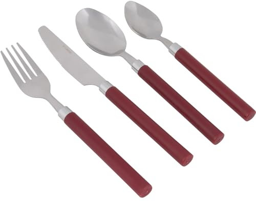 Bo-Camp BC Cubertería 16 piezas 4 pzas Rojo