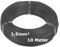 H07V-K Verdrahtungsleitung 1,5mm² schwarz - 10 Meter - feindrähtig Litze Kabel Leitung 1.5mm² 1 5mm2