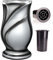 Grab Vase| Grabvasen | Friedhof Vase| Grabschmuck| Vase aus Epoxidharz- Silber|R29