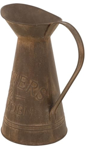 BEBEMOKO Flower Metal Bucket Retro Style Planting Pot Diy Decorative Flower Vase Metal Plant Pot for Home